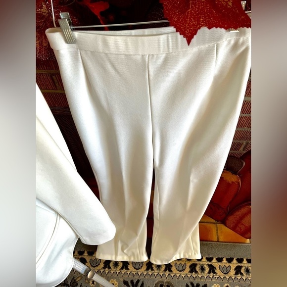 HOOPER WHITE VINTAGE POLYESTER PANTS - Picture 4 of 6